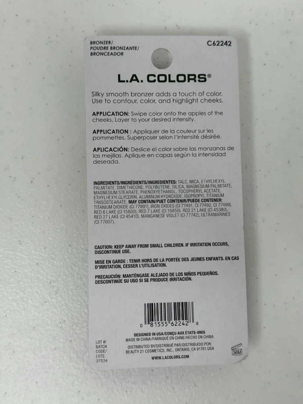 L.A. Colors Powder Bronzer Bronze C62242 NIP